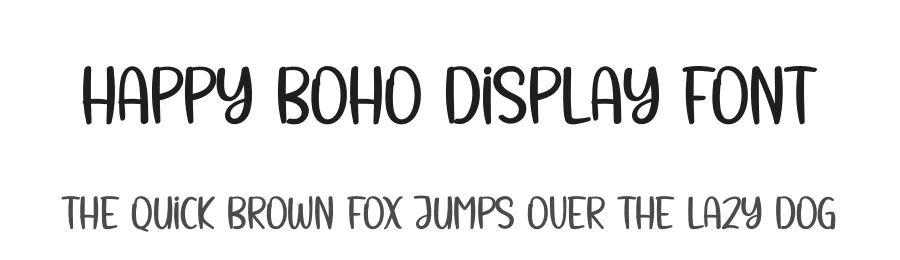 Happy Boho Display Font by creativeletter — Display Font