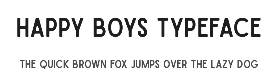 Happy Boys Typeface by Angga Mahardika — Sans Serif Font