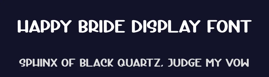 Happy Bride Display Font by creativeletter — Display Font — thumbnail 2