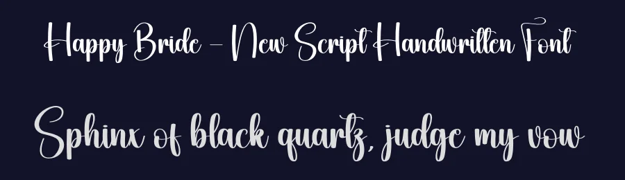 Happy Bride – New Script Handwritten Font by creativeletter — Script Handwritten Font — thumbnail 2