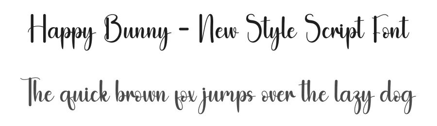 Happy Bunny – New Style Script Font by andikastudio — Script Handwritten Font