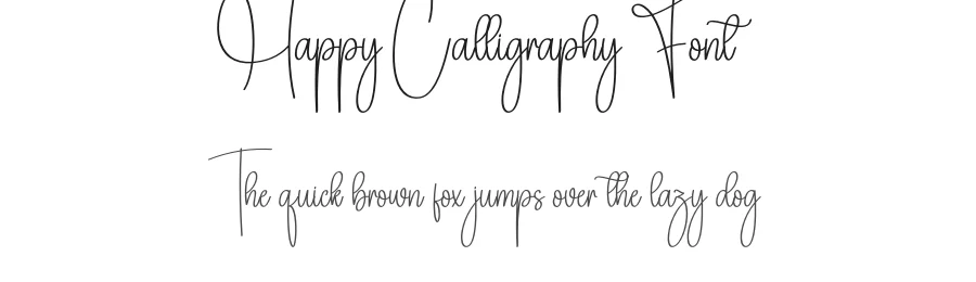 Happy Calligraphy Font by creativeletter — Script Handwritten Font