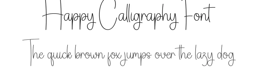 Happy Calligraphy Font by andikastudio — Script Handwritten Font
