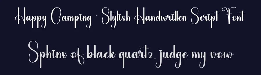 Happy Camping – Stylish Handwritten Script Font by andikastudio — Script Handwritten Font — thumbnail 2