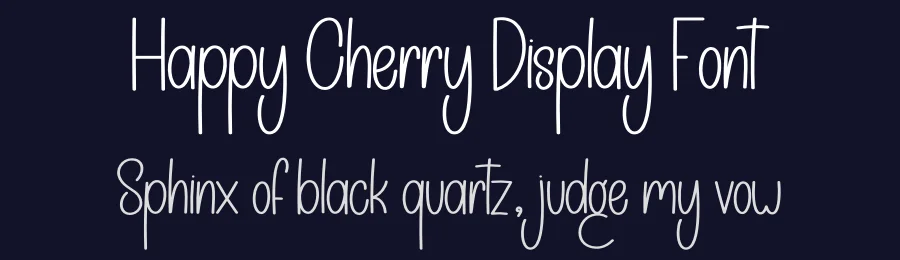 Happy Cherry Display Font by creativeletter — Display Font — thumbnail 2