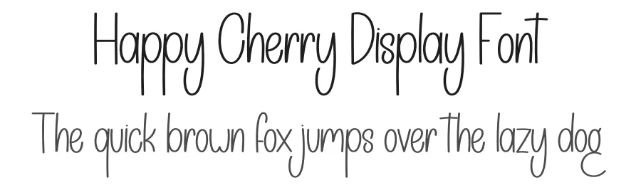 Happy Cherry Display Font by creativeletter — Display Font