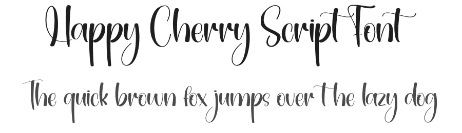 Happy Cherry Script Font by creativeletter — Script Handwritten Font