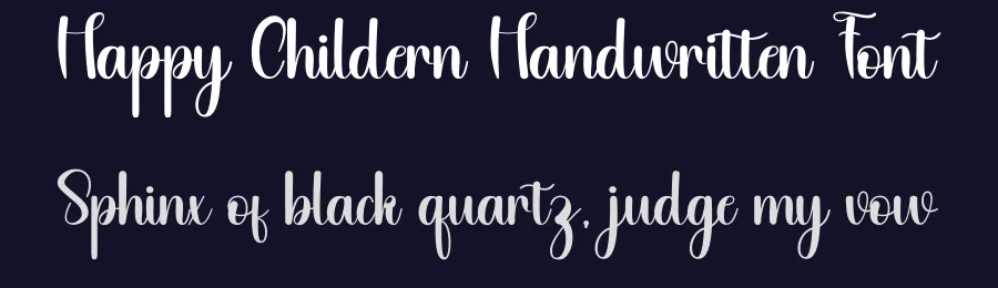 Happy Childern Handwritten Font by inermediaSTUDIO — Script Handwritten Font — thumbnail 2