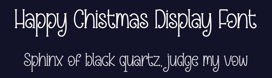 Happy Chistmas Display Font by creativeletter — Display Font — thumbnail 2