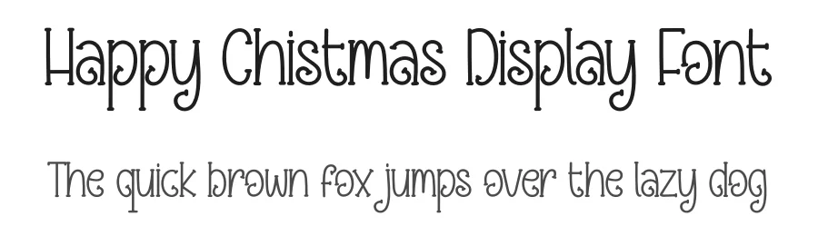 Happy Chistmas Display Font by creativeletter — Display Font