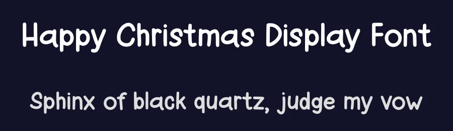 Happy Christmas Display Font by Craftedtype — Decorative Font — thumbnail 2