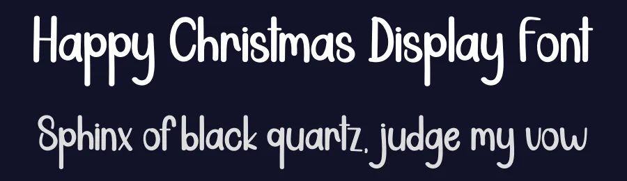 Happy Christmas Display Font by andikastudio — Display Font — thumbnail 2