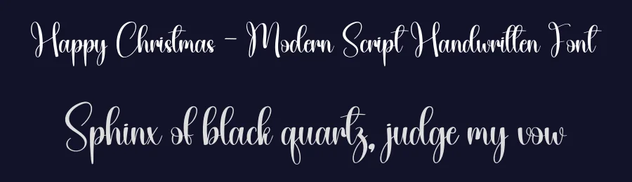 Happy Christmas – Modern Script Handwritten Font by creativeletter — Script Handwritten Font — thumbnail 2