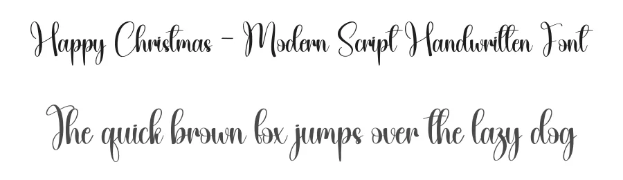 Happy Christmas – Modern Script Handwritten Font by creativeletter — Script Handwritten Font