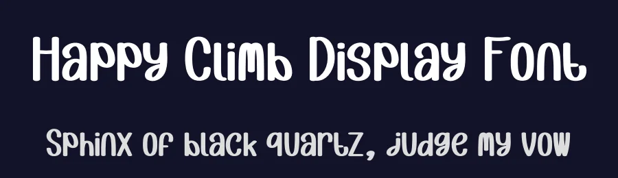 Happy Climb Display Font by andikastudio — Display Font — thumbnail 2