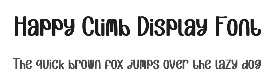 Happy Climb Display Font by andikastudio — Display Font