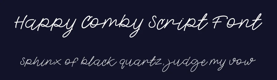 Happy Comby Script Font by PutraCetol Studio — Display Font — thumbnail 2