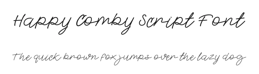Happy Comby Script Font by PutraCetol Studio — Display Font