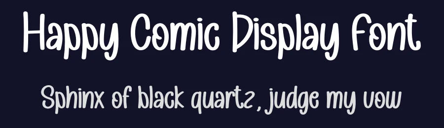 Happy Comic Display Font by andikastudio — Display Font — thumbnail 2