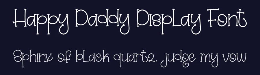 Happy Daddy Display Font by creativeletter — Display Font — thumbnail 2