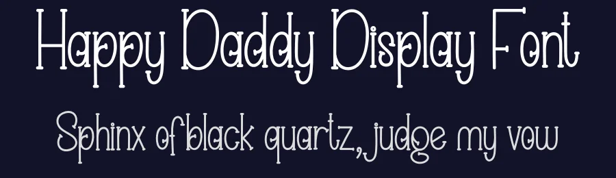 Happy Daddy Display Font by creativeletter — Display Font — thumbnail 2