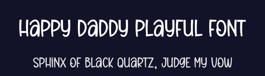 Happy Daddy Playful Font by creativeletter — Display Font — thumbnail 2