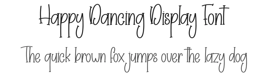Happy Dancing Display Font by andikastudio — Display Font