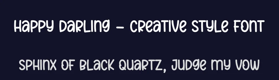 Happy Darling – Creative Style Font by creativeletter — Display Font — thumbnail 2