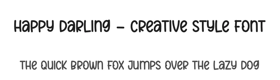 Happy Darling – Creative Style Font by creativeletter — Display Font