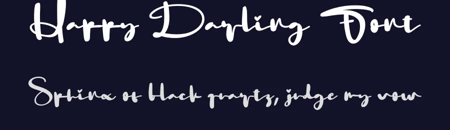 Happy Darling Font by creativeletter — Script Handwritten Font — thumbnail 2