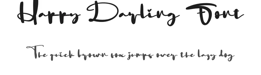 Happy Darling Font by creativeletter — Script Handwritten Font