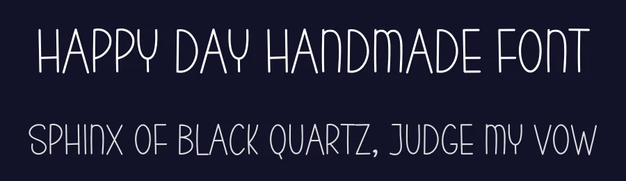 Happy Day Handmade Font by freshtypeink — Display Font — thumbnail 2