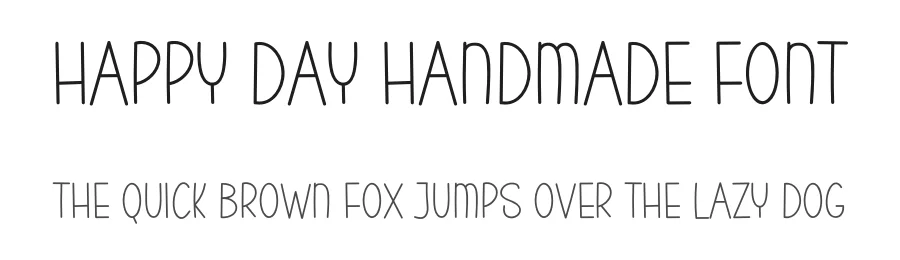 Happy Day Handmade Font by freshtypeink — Display Font