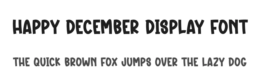 Happy December Display Font by creativeletter — Display Font