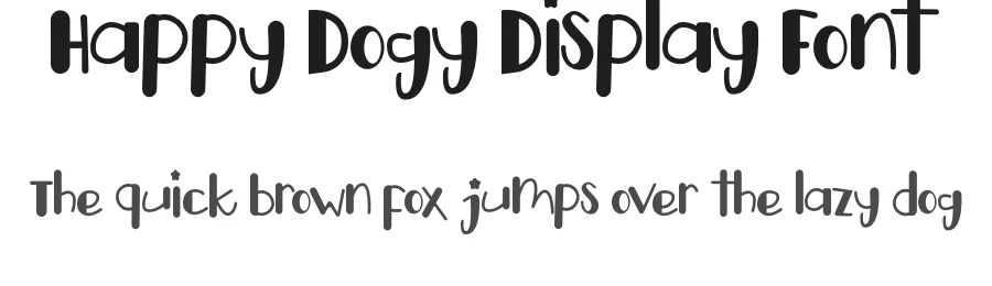 Happy Dogy Display Font by letterenastudios — Display Font