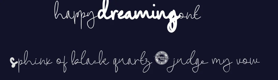 Happy Dreaming Font by CalligraphyFonts.net — Script Handwritten Font — thumbnail 2