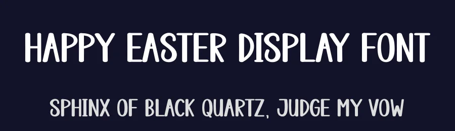 Happy Easter Display Font by andikastudio — Display Font — thumbnail 2