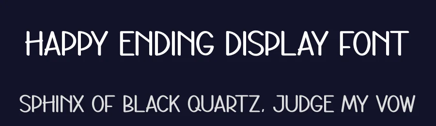 Happy Ending Display Font by andikastudio — Display Font — thumbnail 2