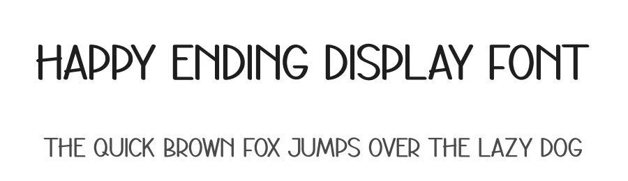 Happy Ending Display Font by andikastudio — Display Font