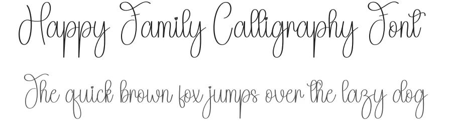 Happy Family Calligraphy Font by andikastudio — Script Handwritten Font