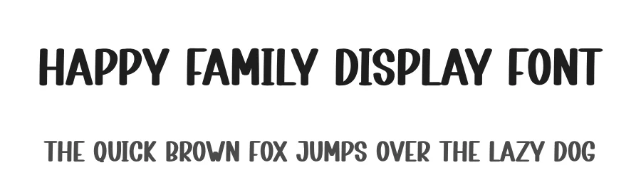 Happy Family Display Font by creativeletter — Display Font