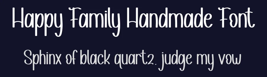 Happy Family Handmade Font by andikastudio — Display Font — thumbnail 2