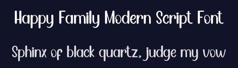Happy Family Modern Script Font by inermediaSTUDIO — Display Font — thumbnail 2