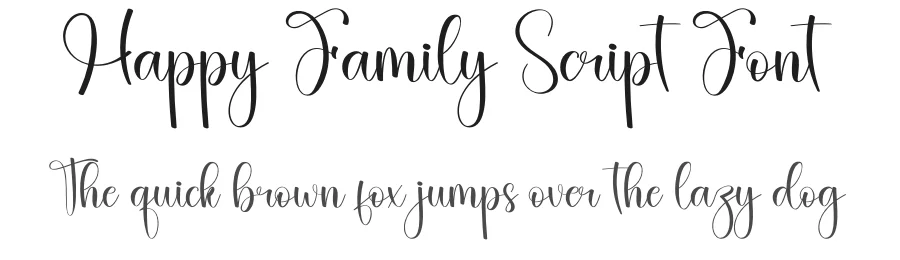 Happy Family Script Font by creativeletter — Script Handwritten Font