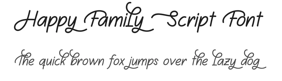 Happy Family Script Font by creativeletter — Script Handwritten Font