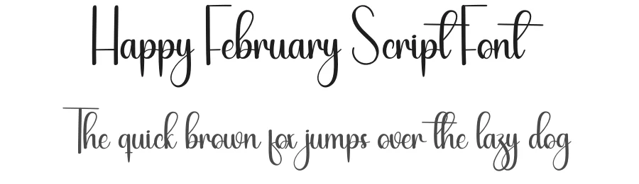 Happy February Script Font by creativeletter — Script Handwritten Font