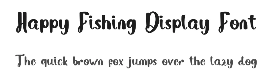 Happy Fishing Display Font by inermediaSTUDIO — Script Handwritten Font