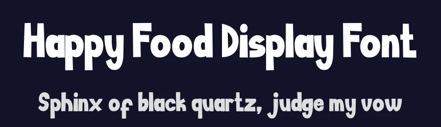 Happy Food Display Font by letterenastudios — Display Font — thumbnail 2