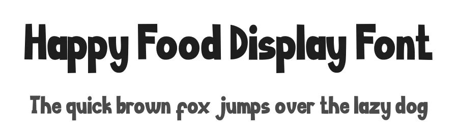 Happy Food Display Font by letterenastudios — Display Font