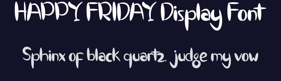 HAPPY FRIDAY Display Font by inermediaSTUDIO — Display Font — thumbnail 2